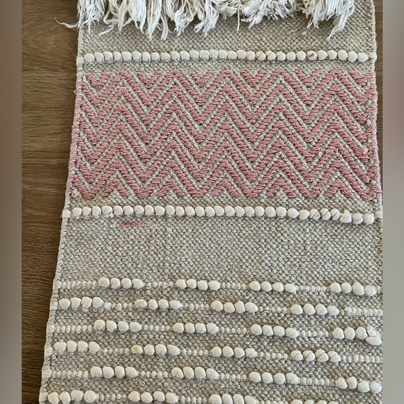 Hobby Lobby Woven Table Runner with Fringe - Picture 3 of 5